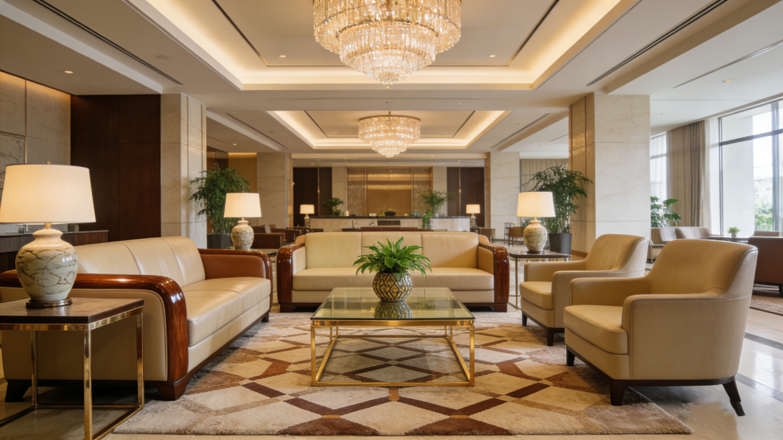 nội thất sảnh kh&aacute;ch sạn theo y&ecirc;u cầu (2)