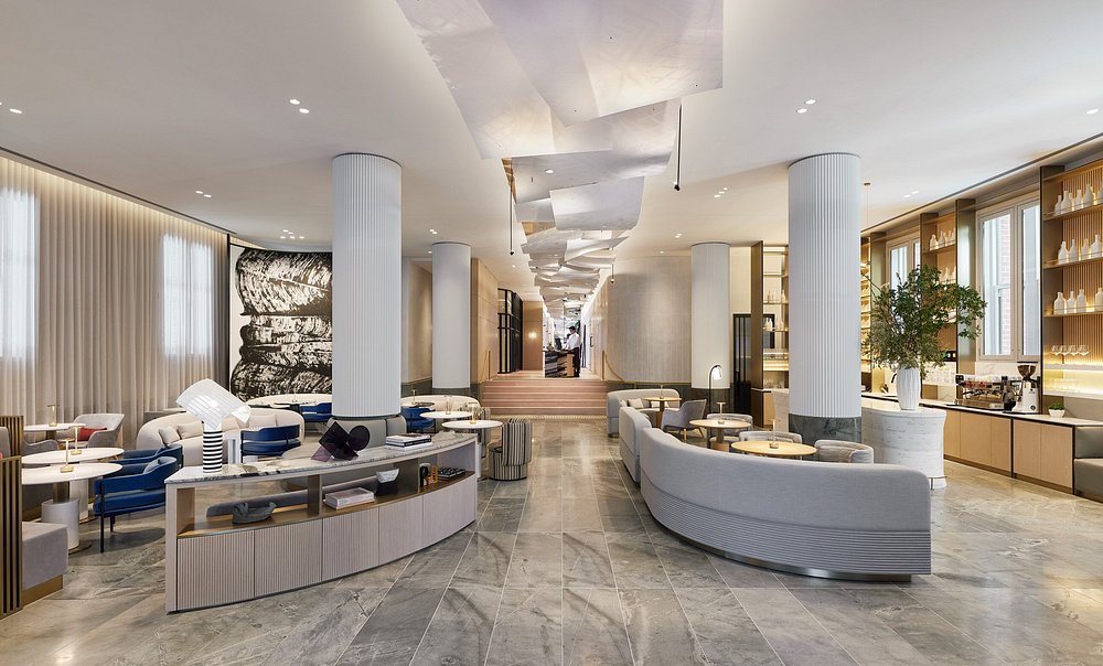 Nội thất ph&ograve;ng kh&aacute;ch sạn hiện đại