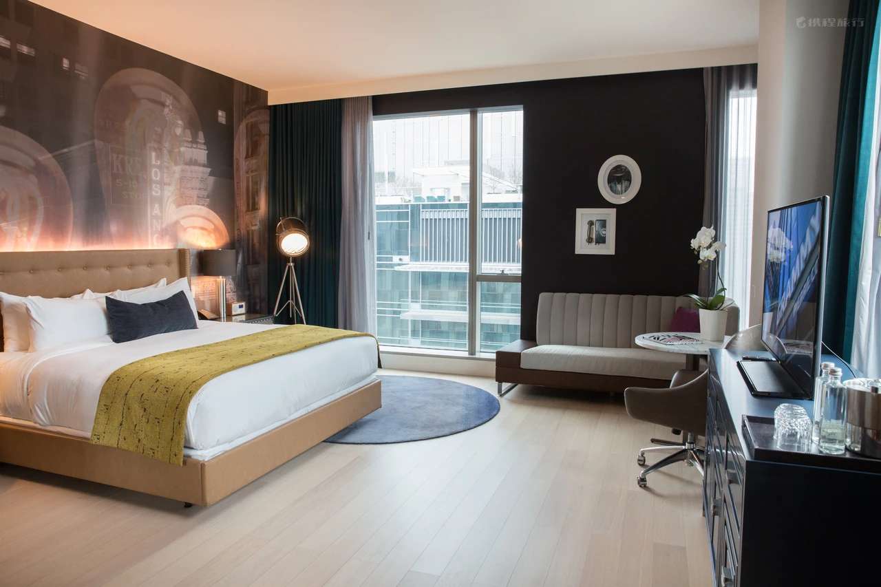 Nội thất ph&ograve;ng ngủ của kh&aacute;ch sạn thương mại