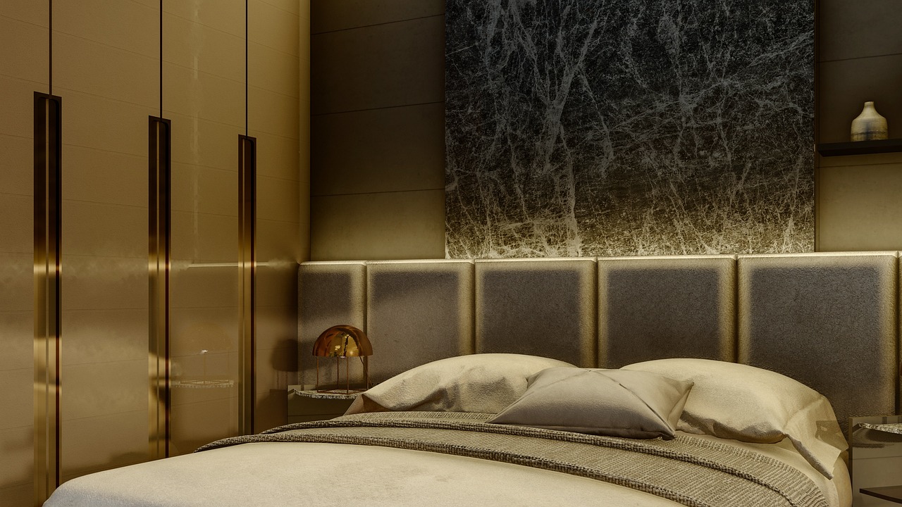 Nội thất ph&ograve;ng ngủ của kh&aacute;ch sạn 5 sao