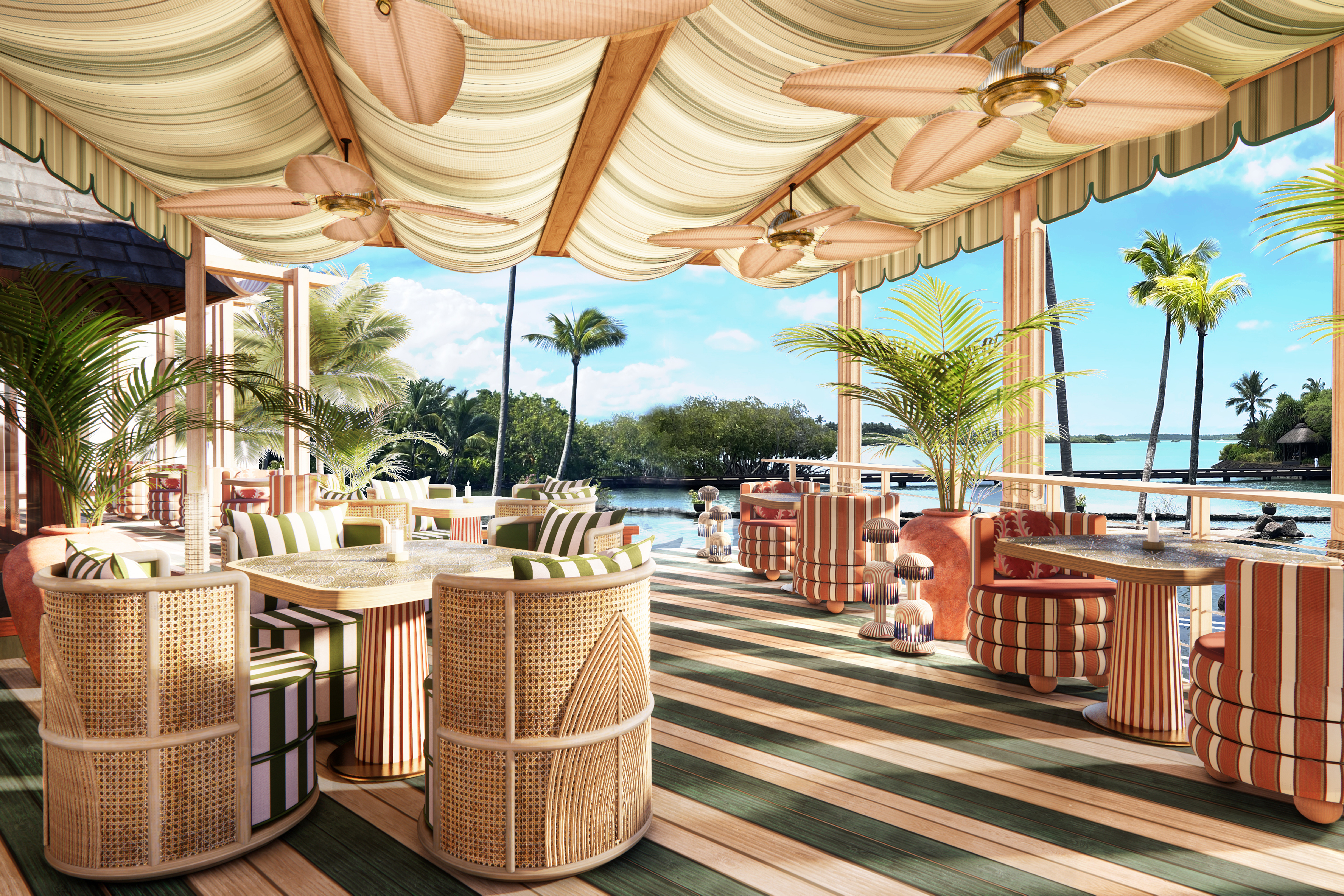 Nội thất nhà hàng Four Seasons Resort Mauritius